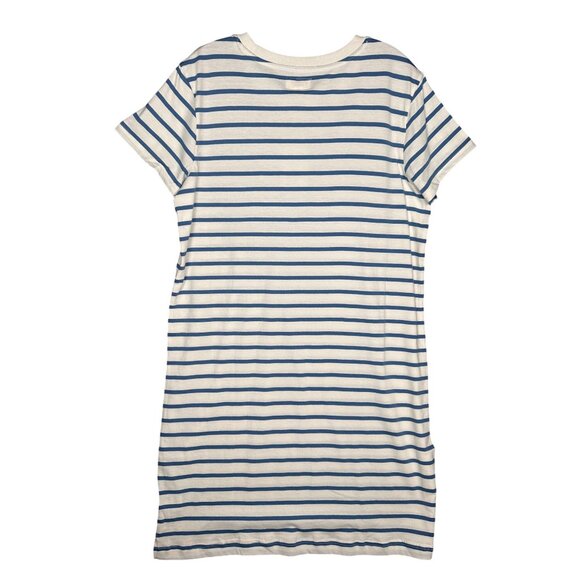 Pact Soft Spun Tee Shirt Dress Large Paris Stripe Coastal Beach Resort Boho - Picture 3 of 8